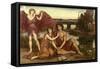 Love's Passing, 1883-84-Evelyn De Morgan-Framed Stretched Canvas