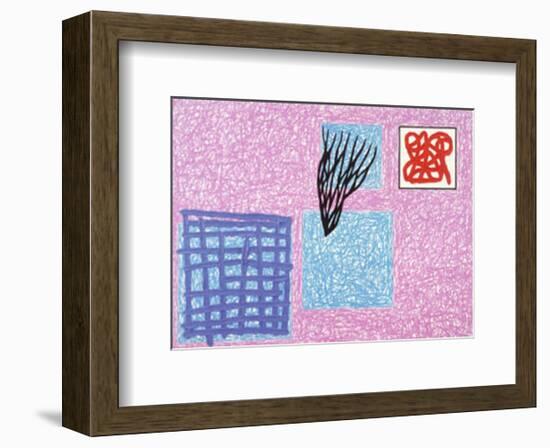 Love's Rhetoric, c.1990-Jonathan Lasker-Framed Art Print