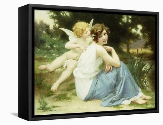 Love's Whisper-Seignac Guillaume-Framed Stretched Canvas