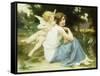 Love's Whisper-Seignac Guillaume-Framed Stretched Canvas