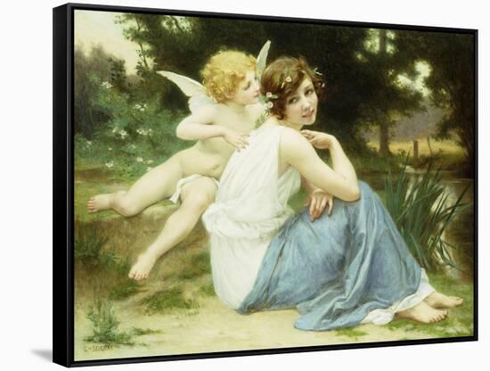 Love's Whisper-Guillaume Seignac-Framed Stretched Canvas