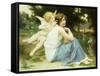 Love's Whisper-Guillaume Seignac-Framed Stretched Canvas