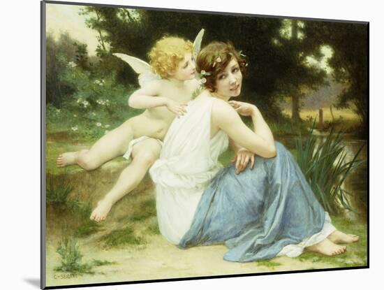 Love's Whisper-Guillaume Seignac-Mounted Giclee Print