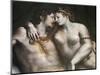 Love Scene, 16th Century-Giulio Romano-Mounted Giclee Print