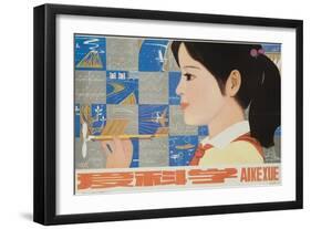 Love Science, Chinese Cultural Revolution-null-Framed Giclee Print