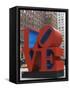 Love Sculpture by Robert Indiana, 6th Avenue, Manhattan, New York City, New York, USA-Amanda Hall-Framed Stretched Canvas