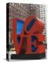 Love Sculpture by Robert Indiana, 6th Avenue, Manhattan, New York City, New York, USA-Amanda Hall-Stretched Canvas