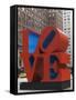 Love Sculpture by Robert Indiana, 6th Avenue, Manhattan, New York City, New York, USA-Amanda Hall-Framed Stretched Canvas