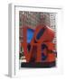 Love Sculpture by Robert Indiana, 6th Avenue, Manhattan, New York City, New York, USA-Amanda Hall-Framed Photographic Print