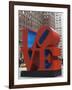 Love Sculpture by Robert Indiana, 6th Avenue, Manhattan, New York City, New York, USA-Amanda Hall-Framed Photographic Print