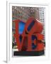 Love Sculpture by Robert Indiana, 6th Avenue, Manhattan, New York City, New York, USA-Amanda Hall-Framed Photographic Print