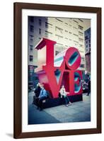 Love Sculpture, Mid-Manhattan, Manhattan, New York, USA-Andrea Lang-Framed Photographic Print