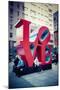 Love Sculpture, Mid-Manhattan, Manhattan, New York, USA-Andrea Lang-Mounted Photographic Print