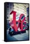 Love Sculpture, Mid-Manhattan, Manhattan, New York, USA-Andrea Lang-Framed Stretched Canvas