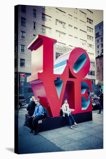 Love Sculpture, Mid-Manhattan, Manhattan, New York, USA-Andrea Lang-Stretched Canvas