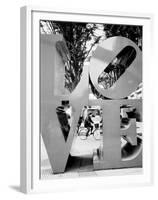 Love Sculpture, Shinjuku, Tokyo, Japan-Walter Bibikow-Framed Premium Photographic Print