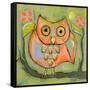 Love Shy Owl-Wyanne-Framed Stretched Canvas