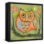 Love Shy Owl-Wyanne-Framed Stretched Canvas