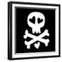 Love Skull and Crossbones-null-Framed Giclee Print