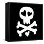 Love Skull and Crossbones-null-Framed Stretched Canvas