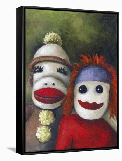 Love Socks-Leah Saulnier-Framed Stretched Canvas