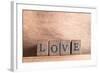 Love Spelled Out-frannyanne-Framed Art Print