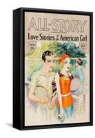 Love Stories of the American Girl-Neysa Alban-Framed Stretched Canvas