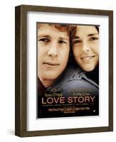 Love Story, Ryan O'Neal, Ali Macgraw, French Poster Art, 1970-null-Framed Art Print