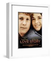 Love Story, Ryan O'Neal, Ali Macgraw, French Poster Art, 1970-null-Framed Art Print