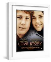 Love Story, Ryan O'Neal, Ali Macgraw, French Poster Art, 1970-null-Framed Art Print