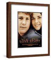 Love Story, Ryan O'Neal, Ali Macgraw, French Poster Art, 1970-null-Framed Art Print