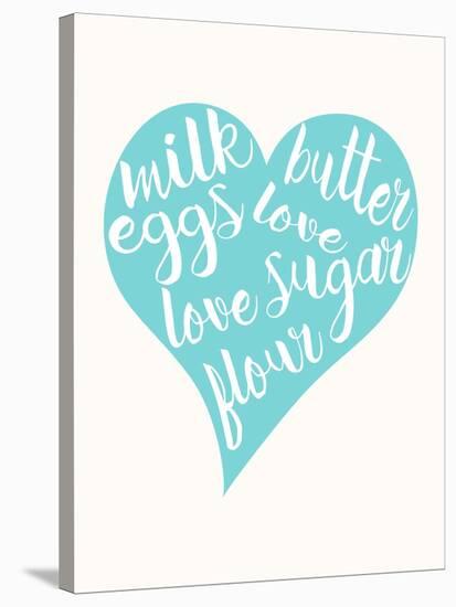 Love, Sugar, Milk Eggs-Z Studio-Stretched Canvas