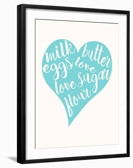 Love, Sugar, Milk Eggs-Z Studio-Framed Art Print