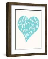 Love, Sugar, Milk Eggs-Z Studio-Framed Art Print