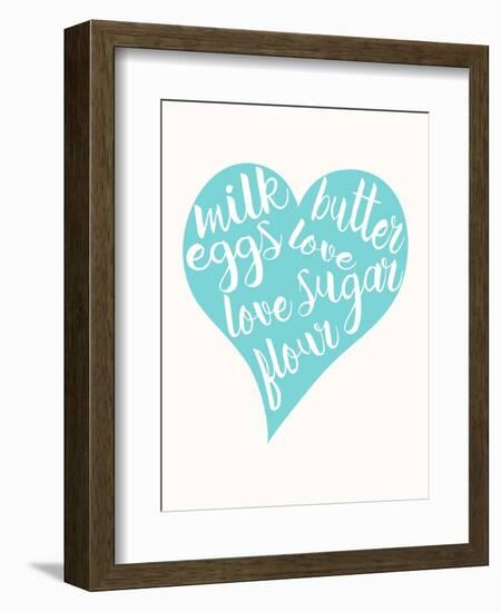 Love, Sugar, Milk Eggs-Z Studio-Framed Art Print