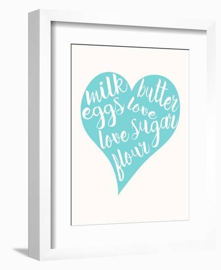 Love, Sugar, Milk Eggs-Z Studio-Framed Art Print