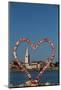 Love Symbol, Red Heart, Tower of Euphrasian Bascilica in the background, Old Town, Porec, Croatia-Richard Maschmeyer-Mounted Photographic Print