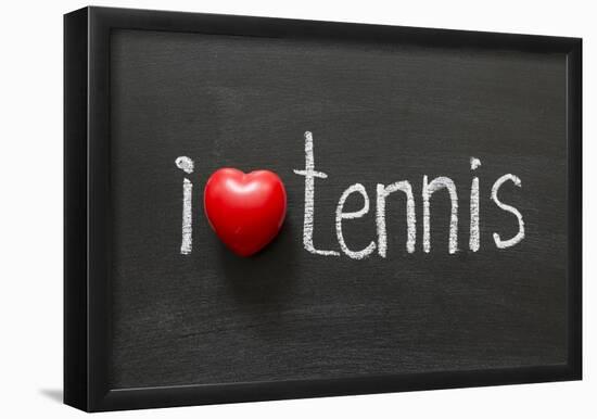 Love Tennis-Yury Zap-Framed Poster