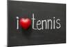 Love Tennis-Yury Zap-Mounted Poster