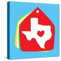 Love Texas-Jace Grey-Stretched Canvas