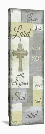 Love The Lord Grey-Taylor Greene-Stretched Canvas