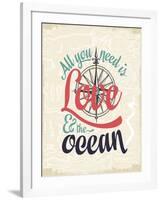 Love & the Ocean-The Saturday Evening Post-Framed Giclee Print