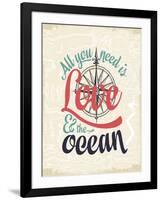 Love & the Ocean-The Saturday Evening Post-Framed Giclee Print