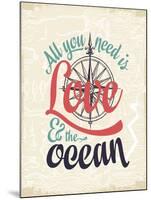 Love & the Ocean-The Saturday Evening Post-Mounted Giclee Print