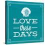Love These Days Blue-Katie Pertiet-Stretched Canvas