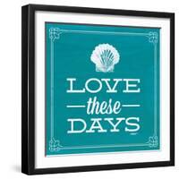 Love These Days Blue-Katie Pertiet-Framed Art Print