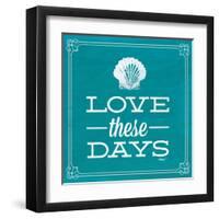 Love These Days Blue-Katie Pertiet-Framed Art Print