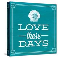 Love These Days Blue-Katie Pertiet-Stretched Canvas