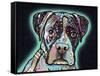 Love Thy Boxer-Dean Russo-Framed Stretched Canvas