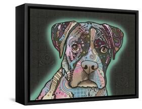 Love Thy Boxer-Dean Russo-Framed Stretched Canvas